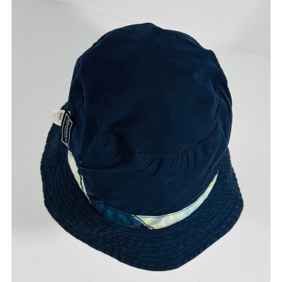 Kitestrings Reversible Plaid & Solid Navy Blue Bucket Hat For Boys Size Large - Picture 15 of 15